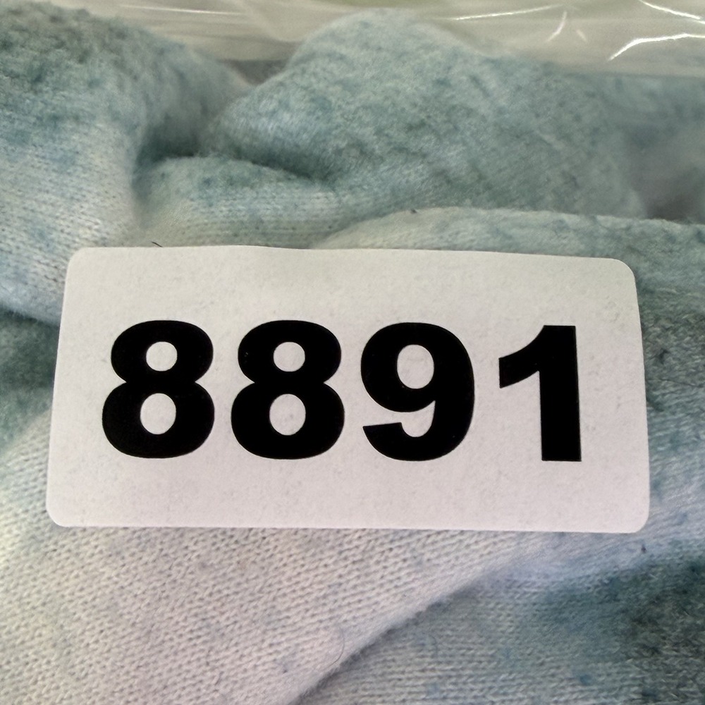 Wanakome Hoodie Sweatshirt Womens Medium Blue Tie Dye Cowl Neck Fleece Pullover - Picture 11 of 11